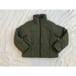 Z by Zella women’s size small dark green lightweight puffer jacket